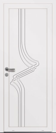 Panneau de porte d’entrée PVC BODIN blanc