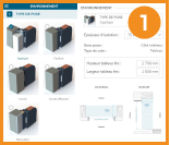 Renseignez type de pose et dimensions