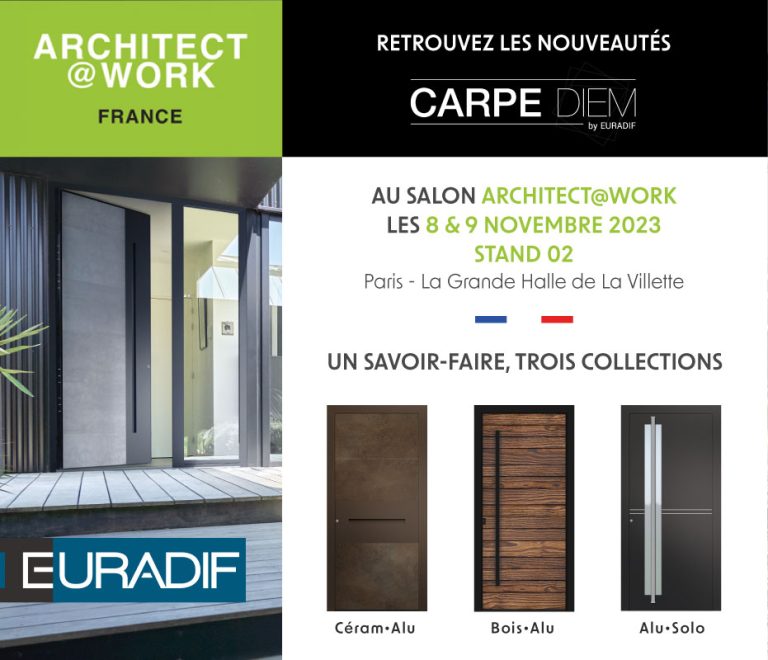 article EURADIF au salon ARCHITEC@WORK