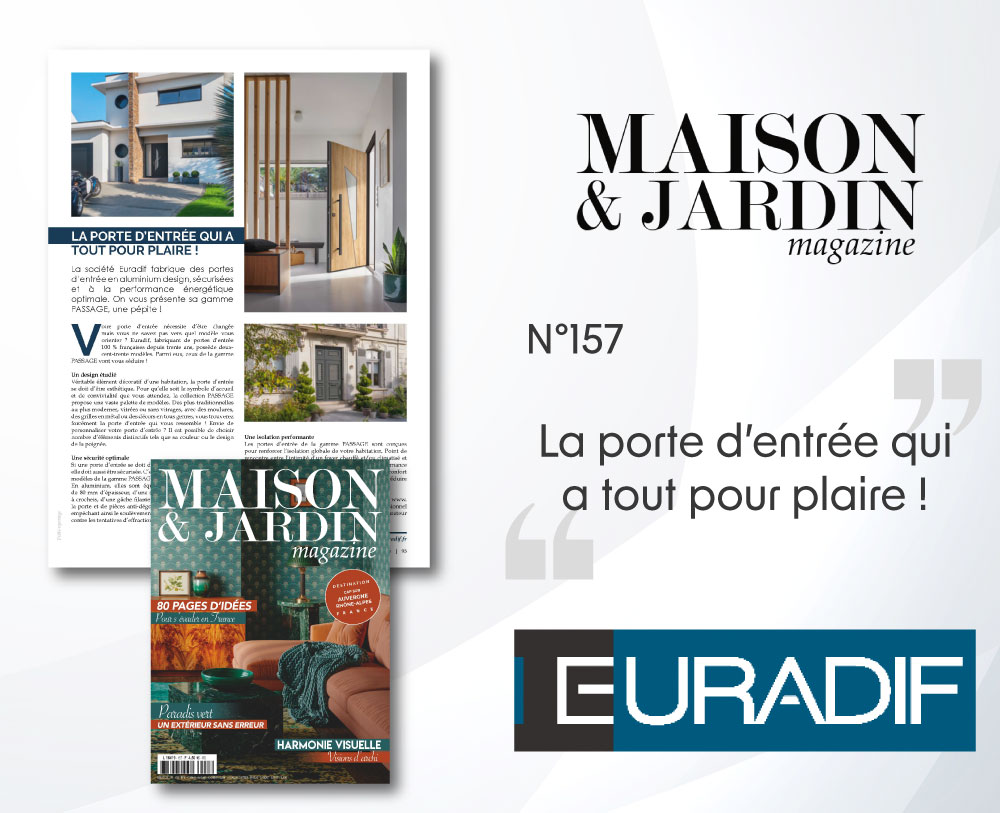 Article la porte d'entrée qui a tout pour plaire dans le magazine maison et jardin