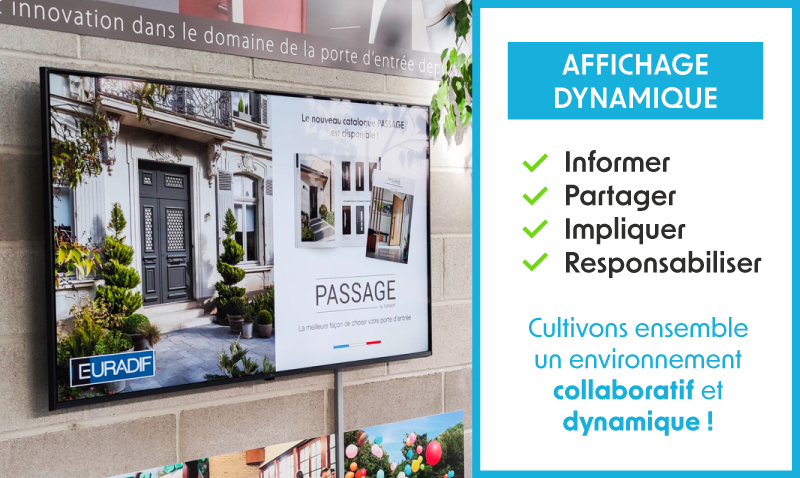 Visuel de l'article article communication interne affichage dynamique