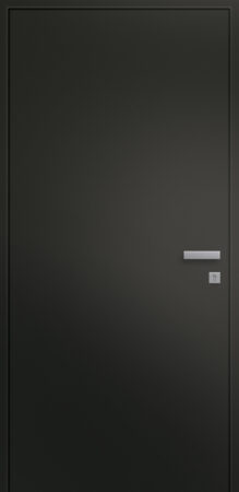 Porte d'entrée haut de gamme en aluminium SONGE ASP1 face intérieure poignée prestige