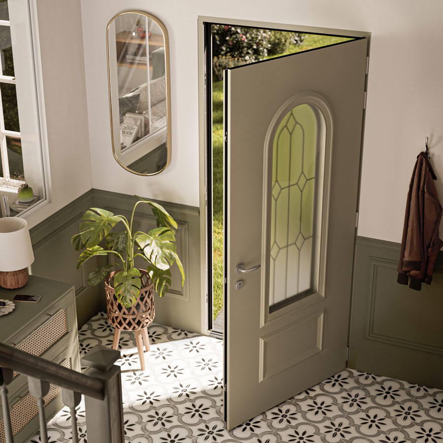 Porte classique – vitrée