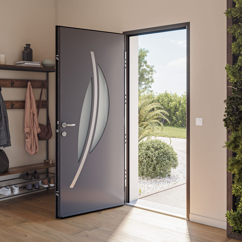Porte moderne – vitrée