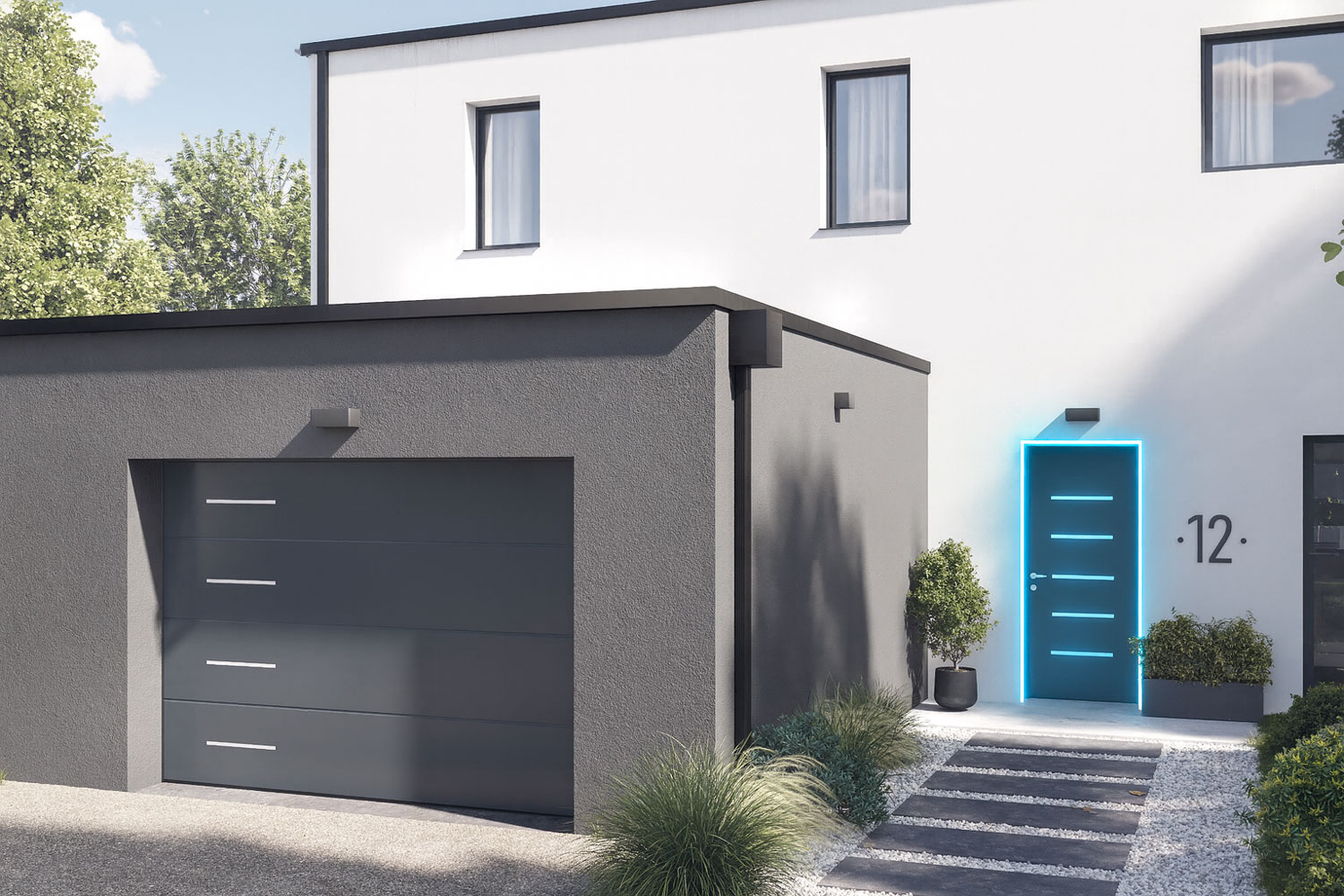 Une sécurité sans compromis pour votre porte d’entrée aluminium