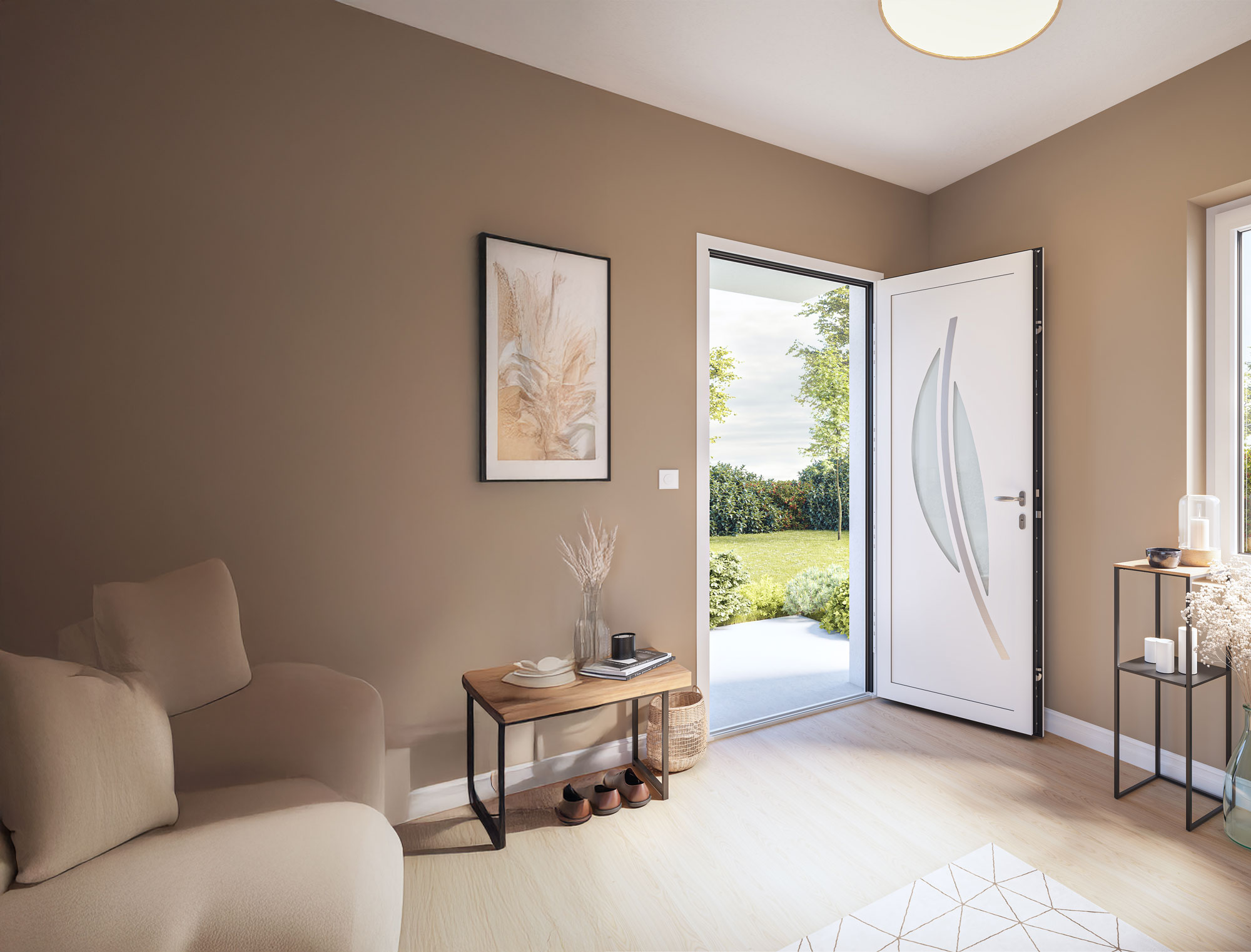 Panneaux décoratifs pour portes d’entrée aluminium et PVC