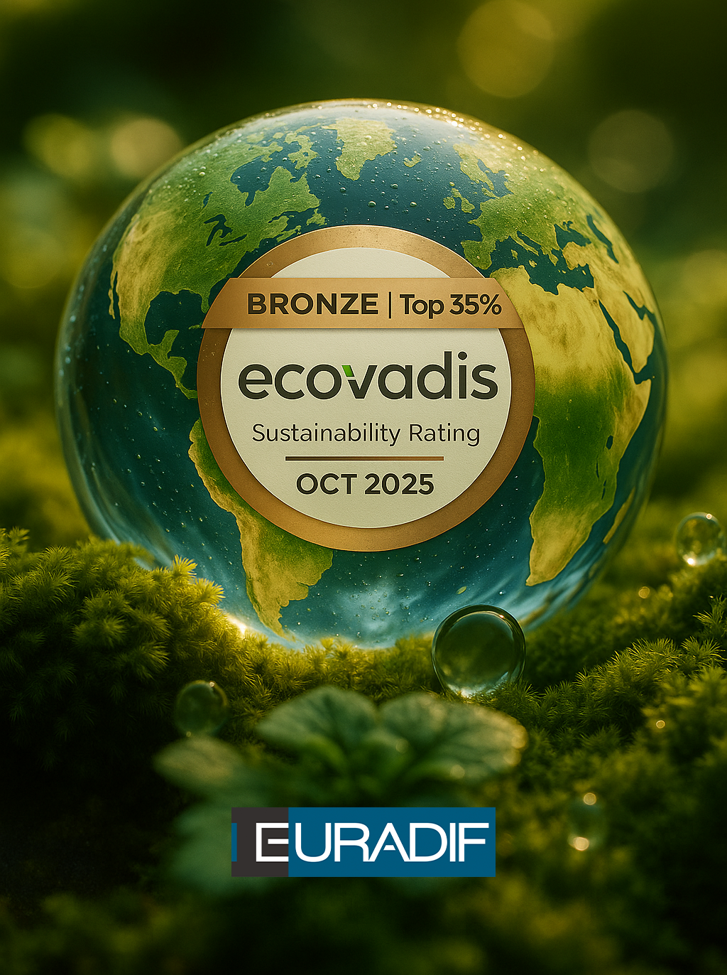 EURADIF obtient la médaille de bronze EcoVadis !