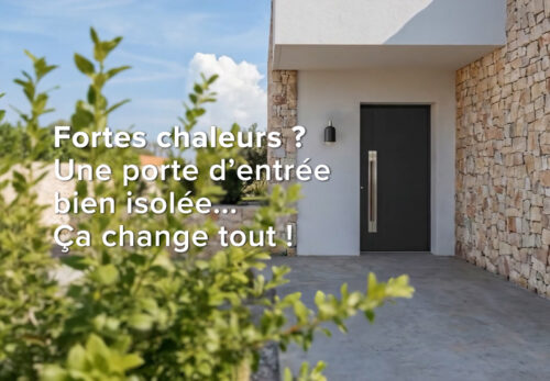 Fortes chaleurs : une porte d’entrée bien isolée change tout