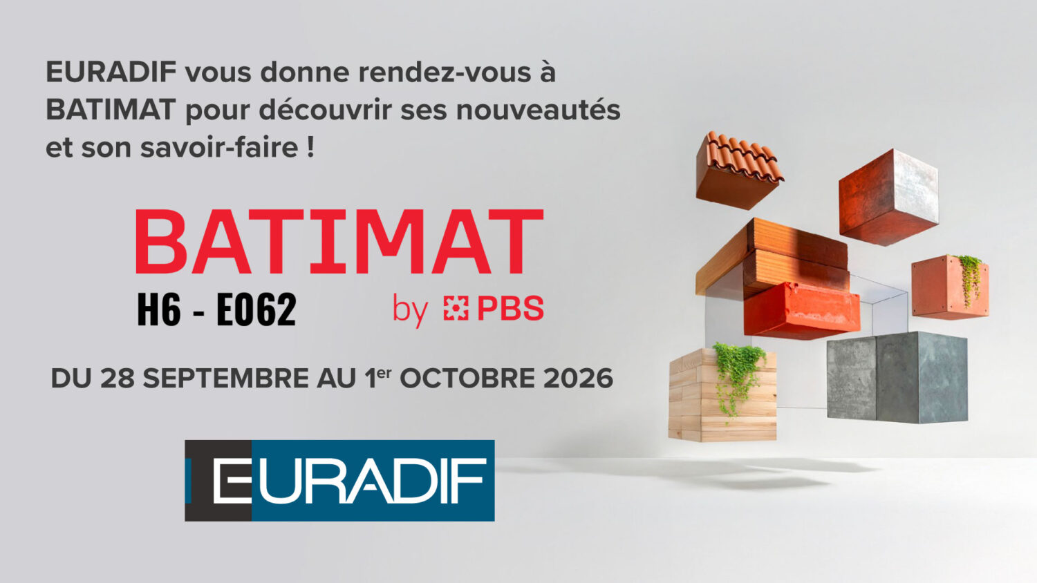 EURADIF au salon BATIMAT 2026