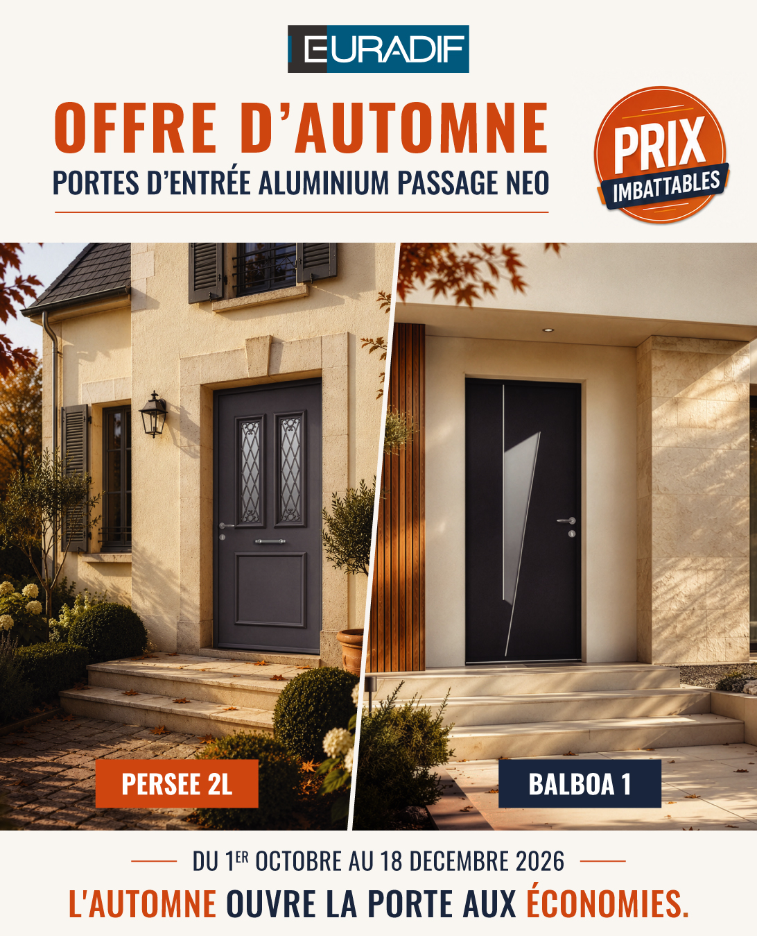 L’AUTOMNE OUVRE LA PORTE AUX ÉCONOMIES !