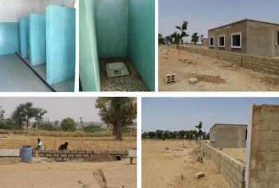 Sénégal montage école latrines et mur